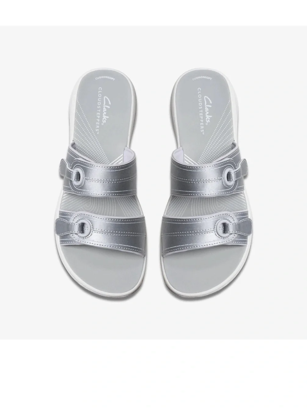 Clarks Women's Breeze Maye Silver 26182098 Size 7